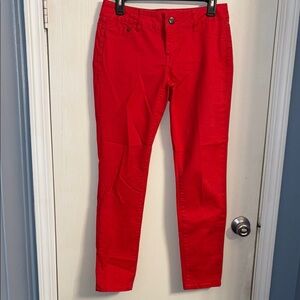 1st Kiss Red Skinny Pants
